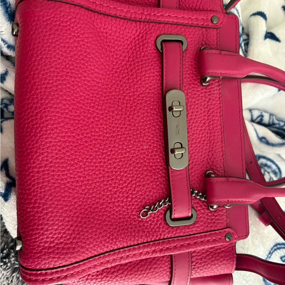 Vintage Coach Pink Leather Bag